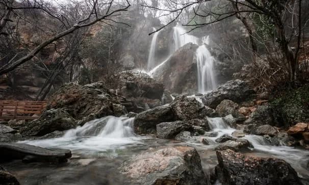 Водопад Су-Учхан — фото изнутри