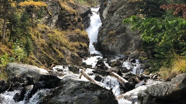 Белый водопад — панорама