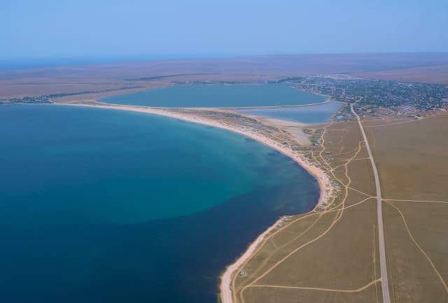 Коса Беляус — панорама