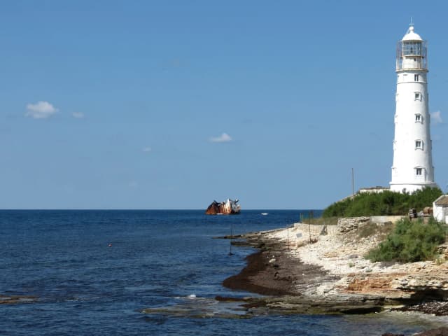 Тарханкутский маяк — фото изнутри