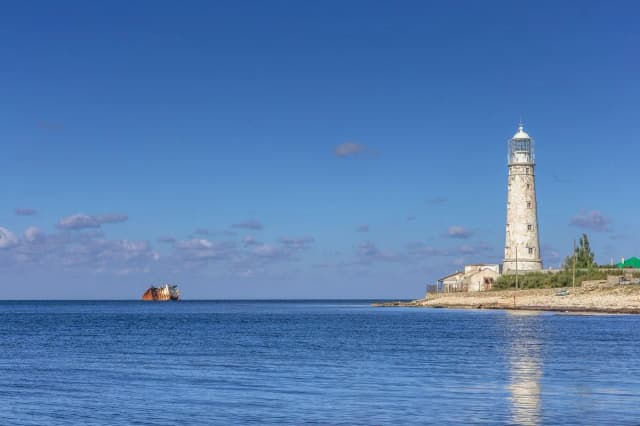 Тарханкутский маяк — панорама