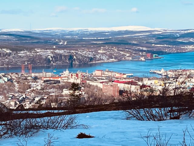 Вид на Кольский мост