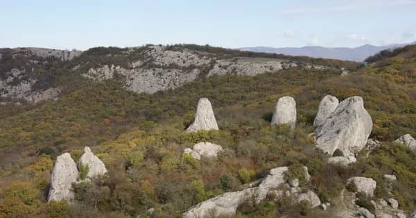 Храм Солнца (Скалы Тышлар) — панорама