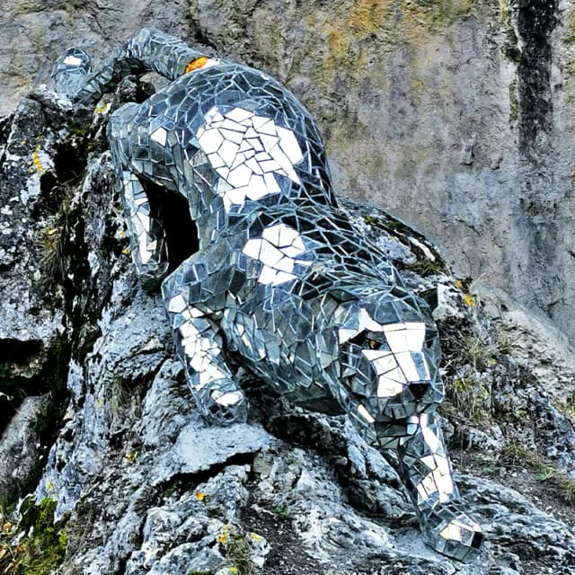 Арт-объект «Зеркальный барс» — Верхний Фиагдон, главное фото