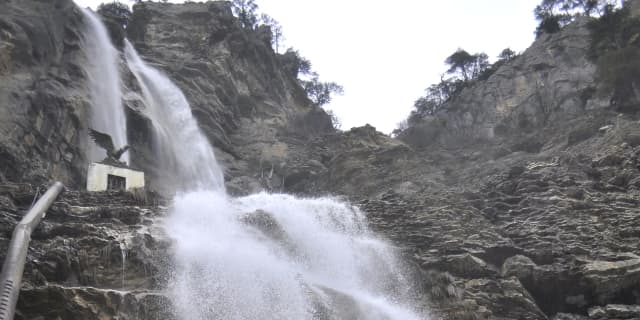 Водопад Учан-Су — панорама
