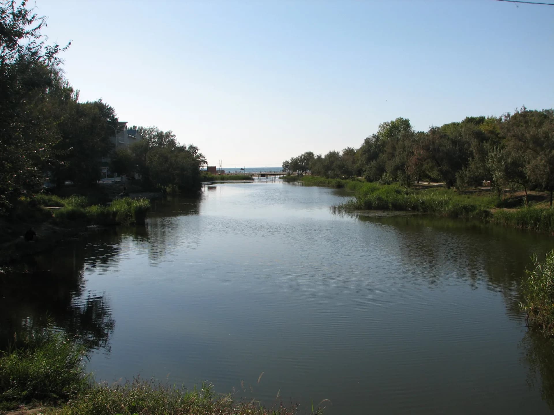 Анапа — устье реки Анапки в Чёрное море