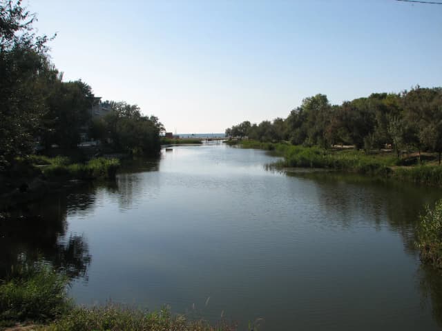 Анапа — устье реки Анапки в Чёрное море