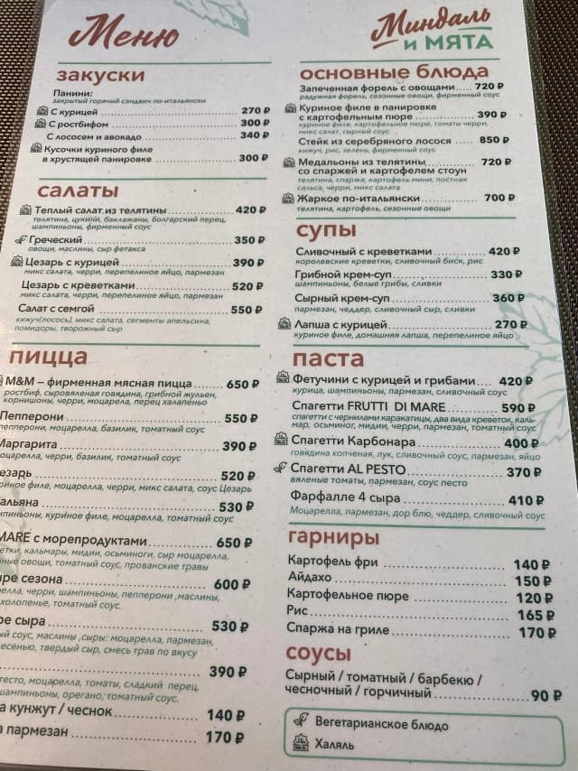 Миндаль и Мята