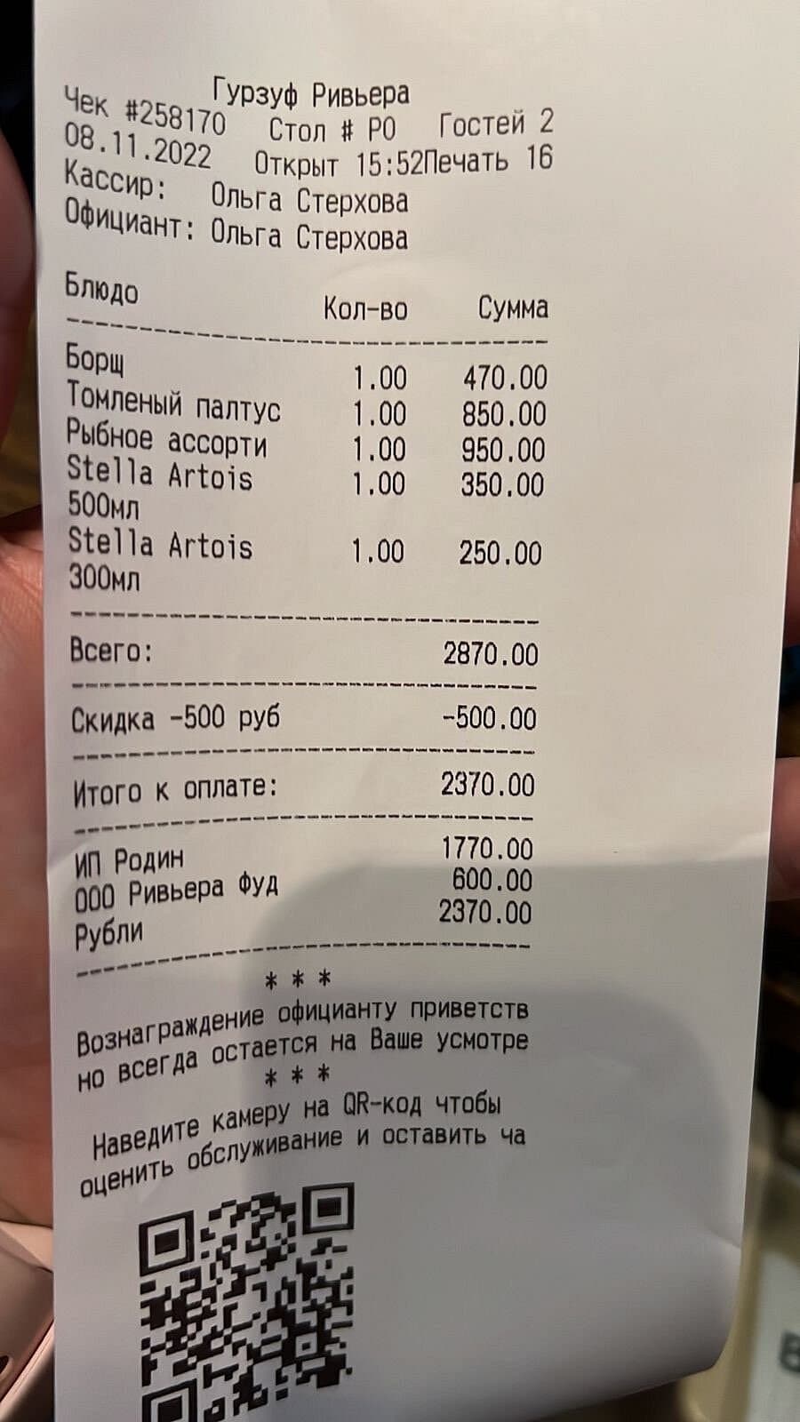 Ресторан Ривьера
