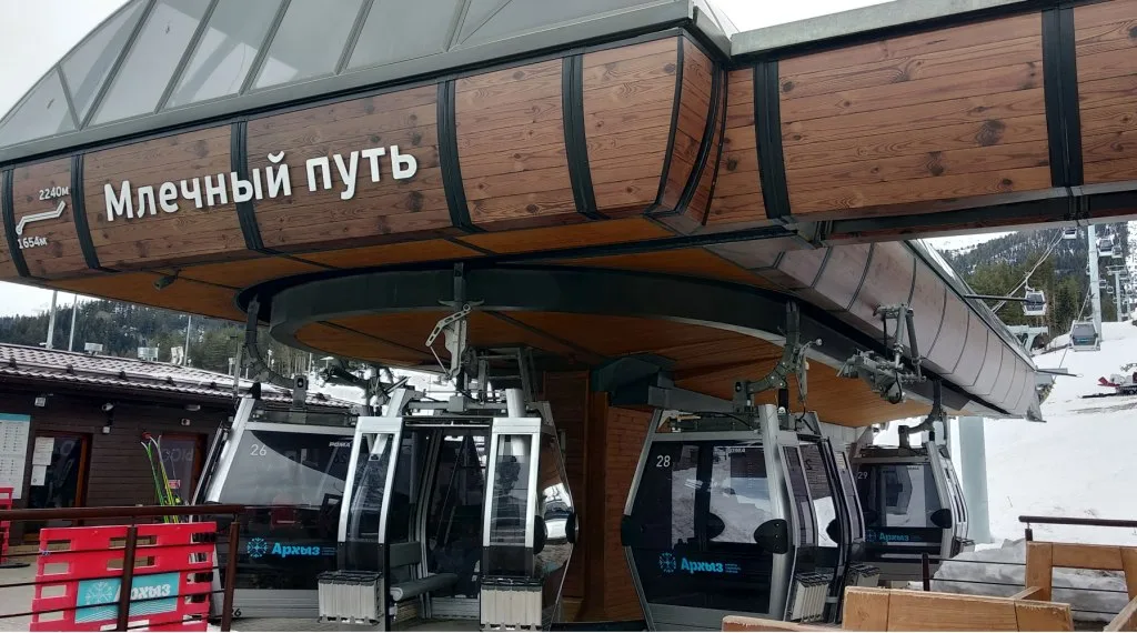 Канатная дорога «Млечный путь» — фото изнутри