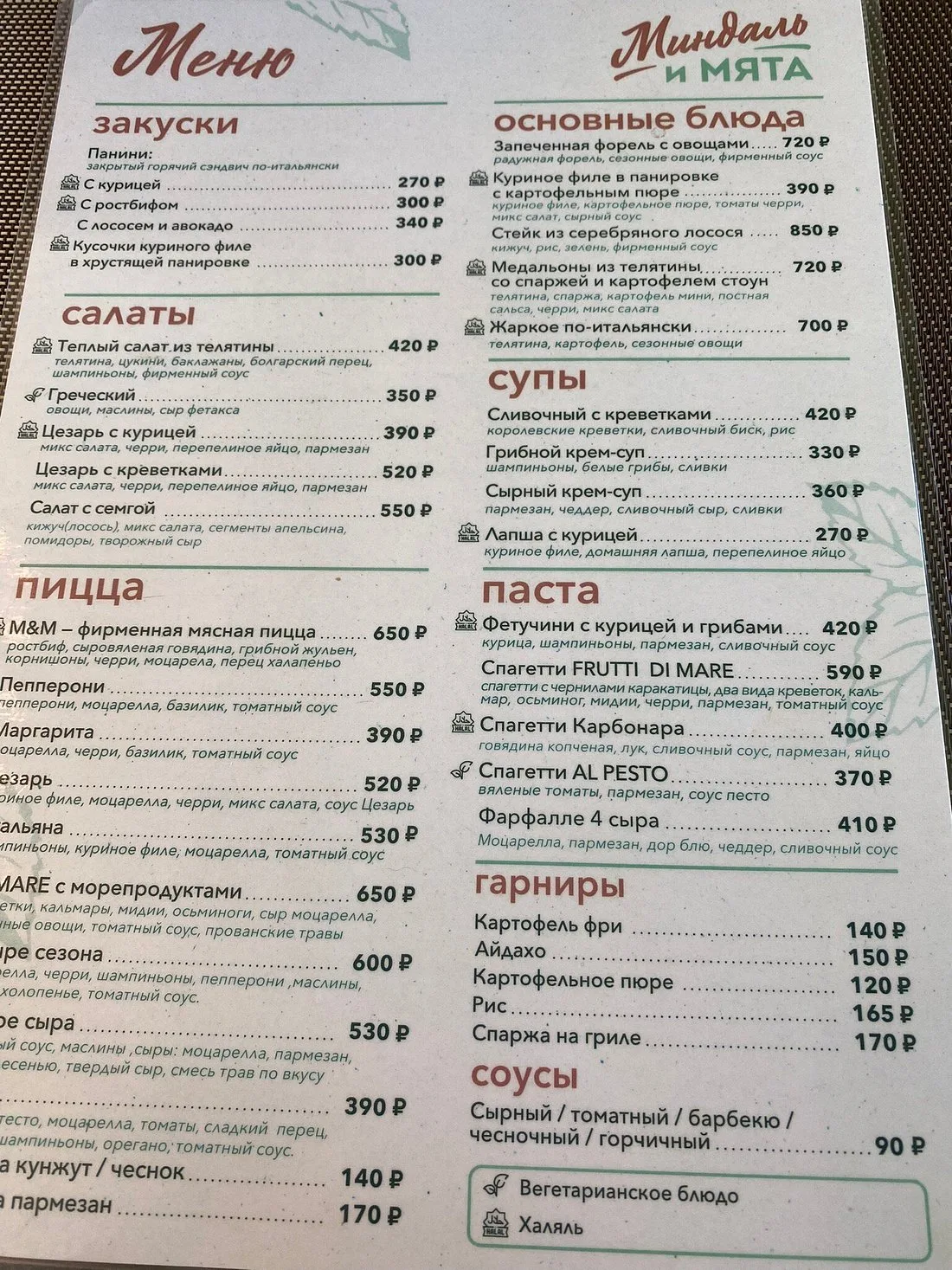 Миндаль и Мята