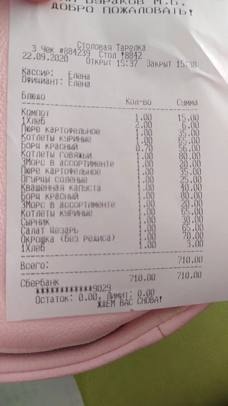 Столовая Тарелка